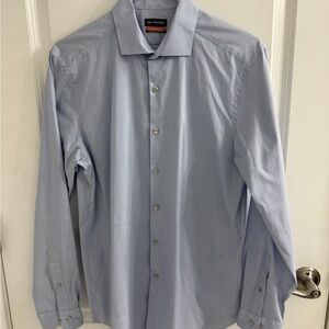 Van Heusen Slim Fit Sky Blue Dress Shirt, Size 15-15 1/2 32/33